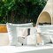 Stupell Industries Neutral Hued Abstract Shapes Outdoor Printed Pillow, design by Susan Jill, 18 x 7 x 18